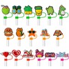 70Pcs Different Straw Cover Caps for Tumblers, Cute Dringking Straw
