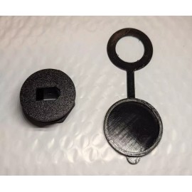 CrazyHamSales Threaded Panel Mount Adapter, XT60 Connector With Dust Cover