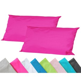JACK Set of 2 Outdoor Cushion Covers, 40 x 60 cm, Waterproof Seat Cushion, Lounge Cushion, Garden Chair, Lotus Effect, Colour: Pink