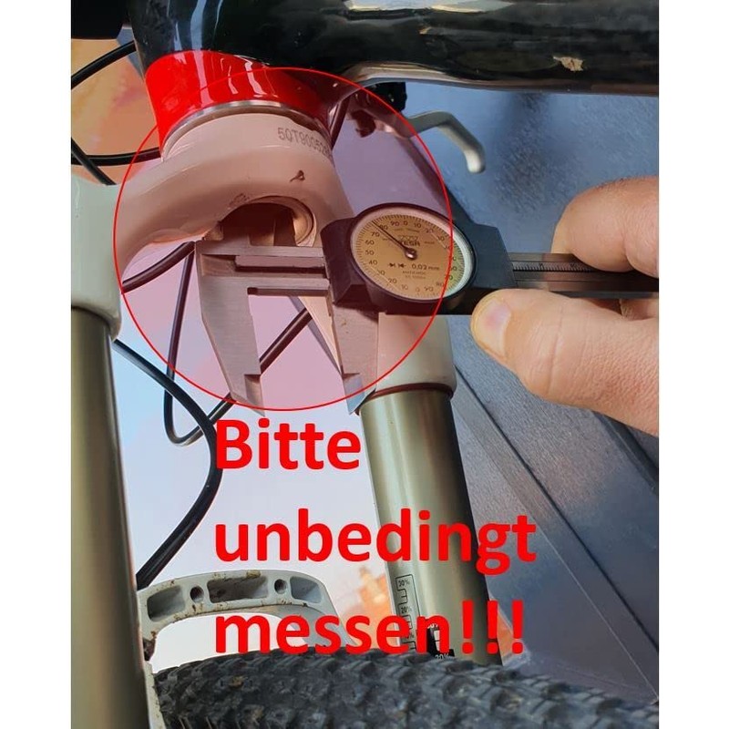 egmatec Airtag / SmartTag2 Halterung für Fahrrad MTB Gabel Stöpsel