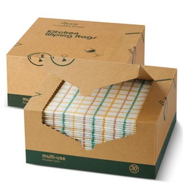 LUXU Reusable Cleaning Wipes,Dry Multi-Use Reusable Cloths,60 Count,Heavy Duty Reusable Cleaning Cloths,Domestic Cleaning Towels,Biodegradable Dish Paper Towels