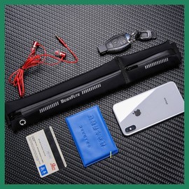 Ultra-Thin Snug-Fit Running Belt for Marathon & Sports - Small 7.5-inch 7.5 inch/Blue (Double Zipper) 10ea