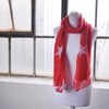 Basic Sense Retro Star Oversized Maxi Scarf, Red