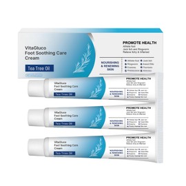 3PCS Foot Soothing Care Cream-Foot Care Cream With Tea Tree Oil,Hard Skin Fo ot Cre am,Cracked Feet Repair Cre am,Soothes & Repairs Dry Cracked Skin,Nourishing& Renewingskin,Feet Odor Control