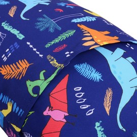 Cloele Kids Toddler Pillowcase Envelope Travel Pillowcase Baby Pillow Cover Fits Pillows Sized 12x16 or 13x18-1 Pack Navy Small Pillow Covers Baby Bedding Pillowcase for Boys or Girls,Dinodaur