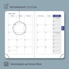 POPRUN Mini Pocket Calendar 2026 Small 11.5 x 7.5 cm