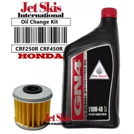 JSI Honda Oil Kit For Honda CRF 250R 450R 250 450 R CRF OEM 10W40 Oil Change Kit 15412-MEN-671