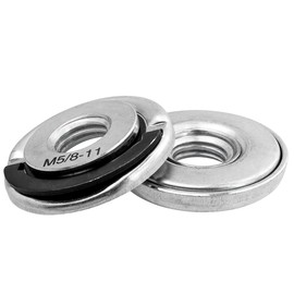 Yakamoz 2PCS M5/8-11 Thread Angle Grinder Lock Nuts, Quick Release Grinder Flange Nut Replacment Lock Nuts for Angle Grinder Electrical Tools
