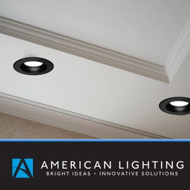 American Lighting ‎AD56-5CCT-BK;120 Volts, LED, 15 Watts, Advantage Select Dimmable Lighting Recessed Downlights; 5-CCT 2700K-5000K, 900Lm, 5/6 in.; 90CRI, Black for Commercial, Residential (1 Pack)
