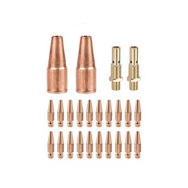 MIG Welding Gun Kit Fits Lincoln 100L Tweco Mini/#1 .030" 11T-30 20 Tapered Tips -2 35-50 Diffusers-2 21T-37 3/8" Nozzles (.030 KIT)