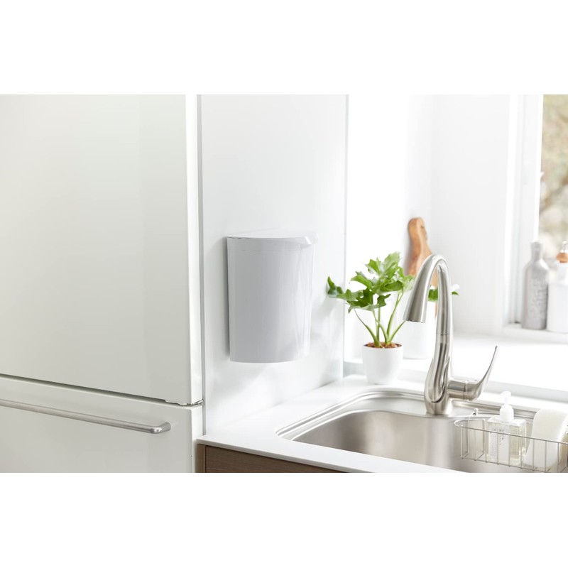 Isetou Merna Mini Trash Can with Lid, Small Storage Bin,