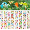 Dinosaur Stickers, 16 Types, Dinosaur Set, Waterproof Sticker Stickers, Notebook