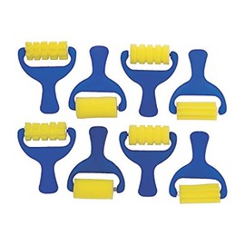 Paint Textures Wide Rollers Set - 12 Pieces - Educational and Learning Activities for Kids