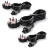 (3 Pack) CYD 6FT Laptop Replacement Cord, 3 Prong Mickey