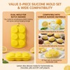 2Pcs Yellow Silicone Lemon Molds