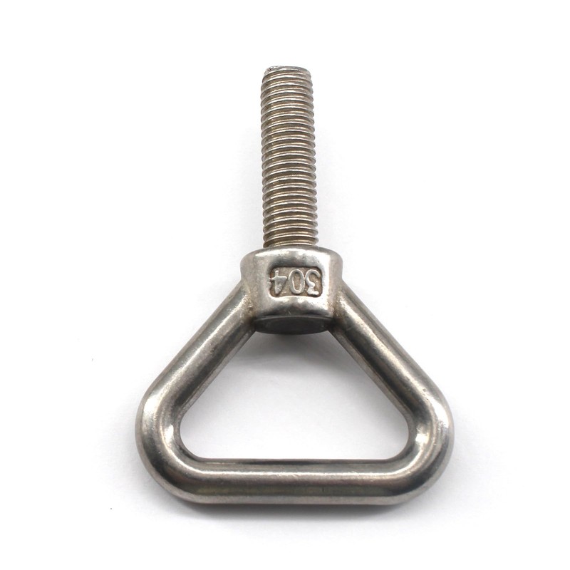 (4 Pieces) M8x85mm Triangular Lifting Eye Bolt Machine Bolt 304