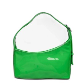 SILFEN Studio ISOBEL Gloss Saffiano Leather Shoulder Bag Brite Green NWT $90