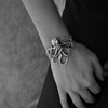 Opexicos 2Pcs Octopus Bracelet in Sterling Silver - silver Chain