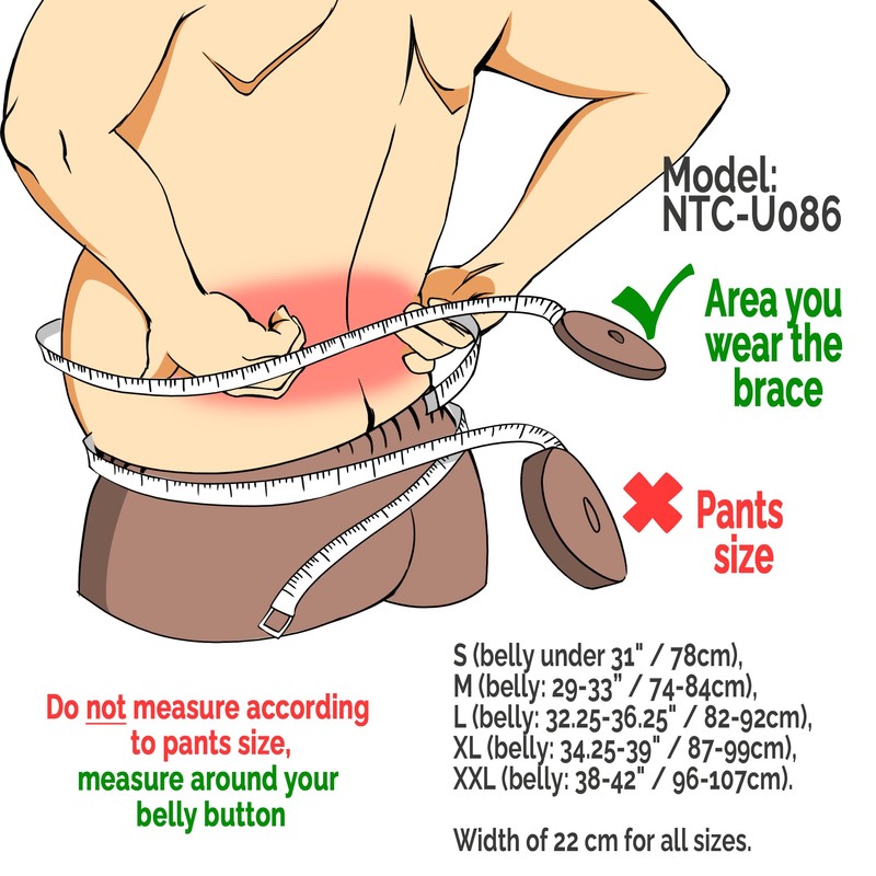 NeoTech Care Back Brace with Suspenders/Shoulder Straps - Light &