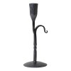 Irvin's Tinware Wrought Iron Candle Holder, Antique Finish, Cup Style,