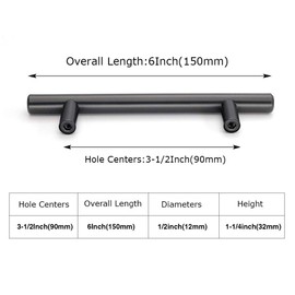 homdiy Matte Black Cabinet Pulls 3.5 inch Drawer Pulls Black Cabinet Handles 15Pack HD201BK Black Cabinet Handles Black Kitchen Hardware Black Handles for Cabinets