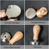 VANANA Coffee Tamper Espresso Press Flat Base Coffee Tamper, Wood