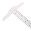 Tegg T-Square 30cm/12Inch Plastic Transparent T Ruler Double Side Measuring