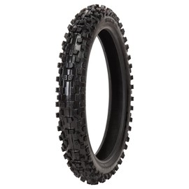 Tusk EMEX T‑45® Rear Tire 80/100‑12 – Intermediate/Hard Terrain Knobby Off-Road Dirt Bike Tire for Mini MX, Trail, and Youth Motorcycles