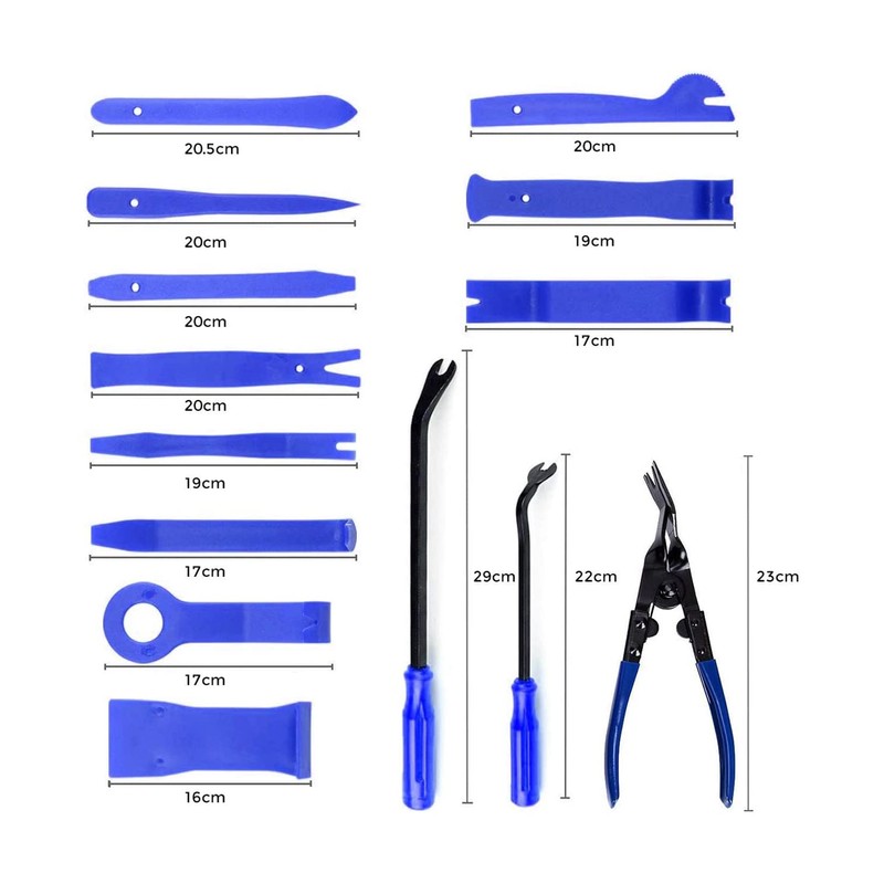 Autojack 19 Piece Upholstery Car Trim Remover Tool Kit Car