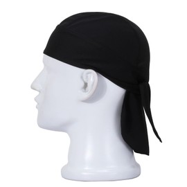 三毛猫堂バンダナ キャップ 黒 コットン素材 ブラック Free Size