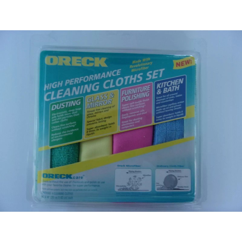 Oreck Microfiber Cleaning Cloths ORECK set of 4 High Performance