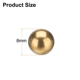 sourcing map 40 Pcs 8 mm Bearing Balls H62 Brass G100 Precision Balls for Industrial Spheres, Machinery, Automotive, and DIY