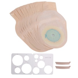 10pcs Ostomy Bag OnePiece Disposable Colostomy Bags Ostomy Ileostomy Stoma Supplies