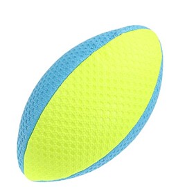 SportsPro Pro Sports Rugby Ball Neon Blue_Yellow No Apply Games, Multi-Coloured (62089A)