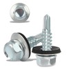 240PCS Roofing Screws with Rubber Washers 4.8x16mm Hex Head Self
