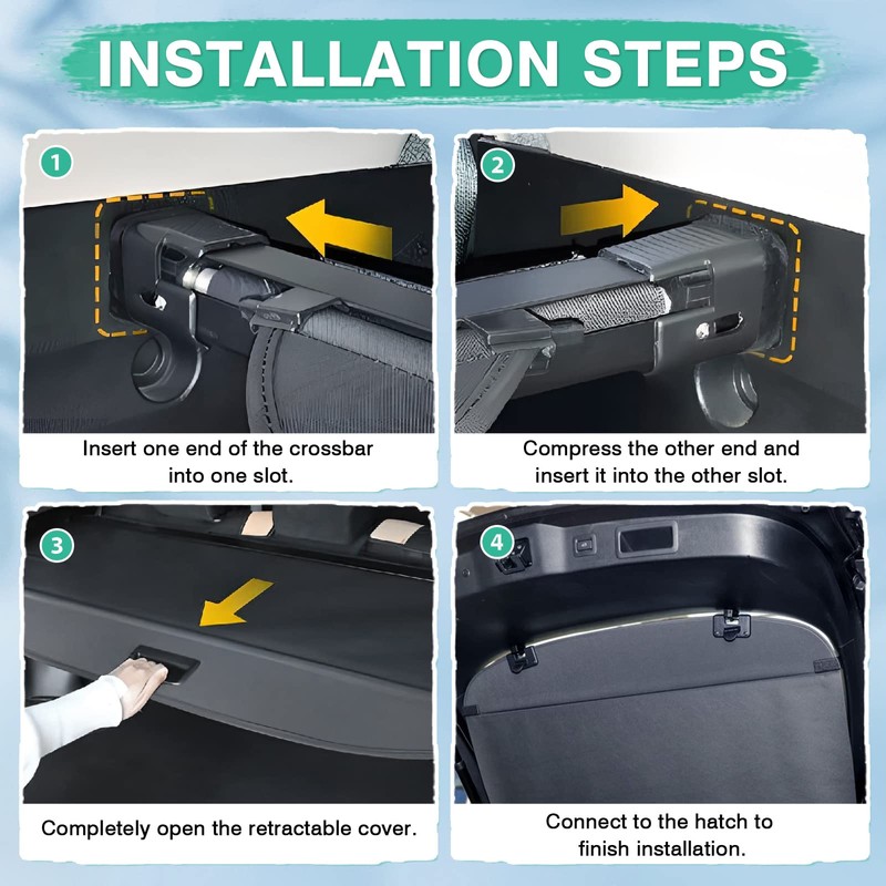 Powerty Cargo Cover for 2013-2016 Mazda CX-5 Trunk Security Cover