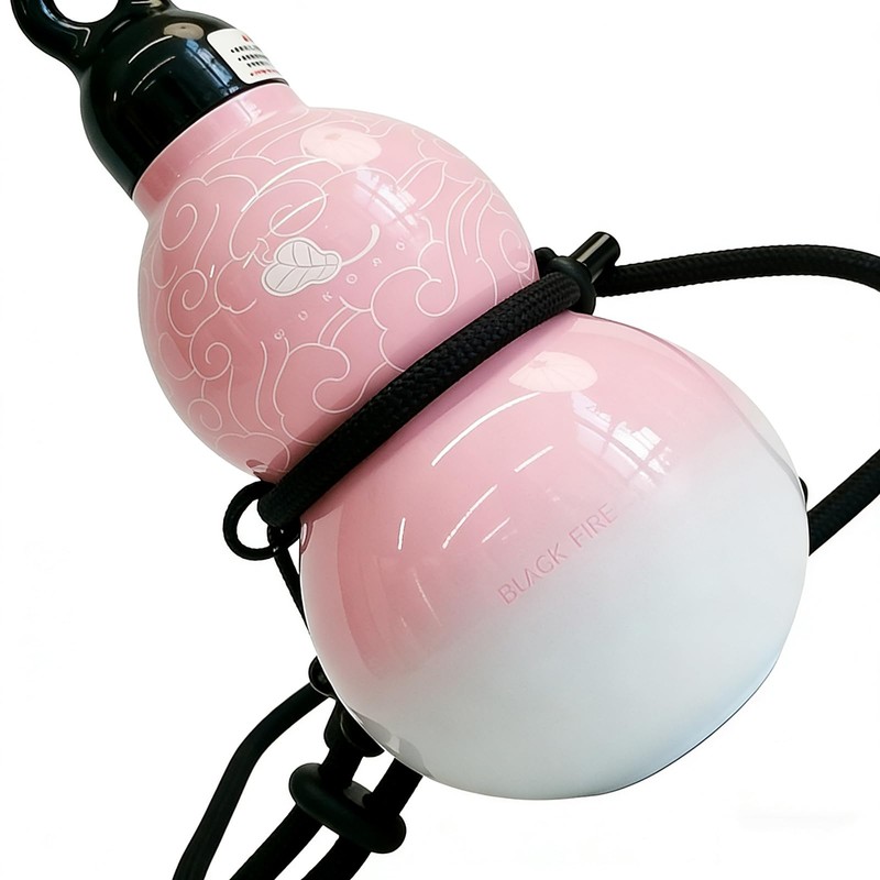 JZSMY Gradient Gourd Water Bottle with Strap, 580ml Portable Sport