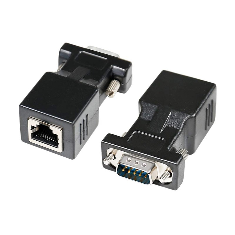 DTECH DB9 RS232 Male to RJ45 Female Network Adapter COM