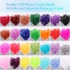 Paxcoo 1120Pcs Crystal Beads for Jewelry Making, Crystal Acrylic Beads