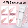 Nail Tips with Glue Kit Medium Almond Nail Tips 120pcs
