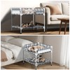 Bedside Window Dog Bunk Bed - Double Elevated Human Dog