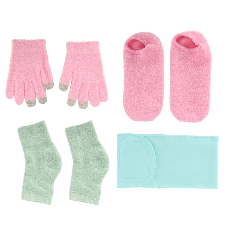 Spa Gloves and Socks Set Gel Moisturizing Essential Oil Hydration