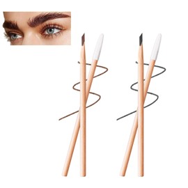 Permanent Eyebrow Pencil, Wooden Eyebrow Pencil, Non-Smudging Eyebrow Pencil, Suitable for All Skin Types