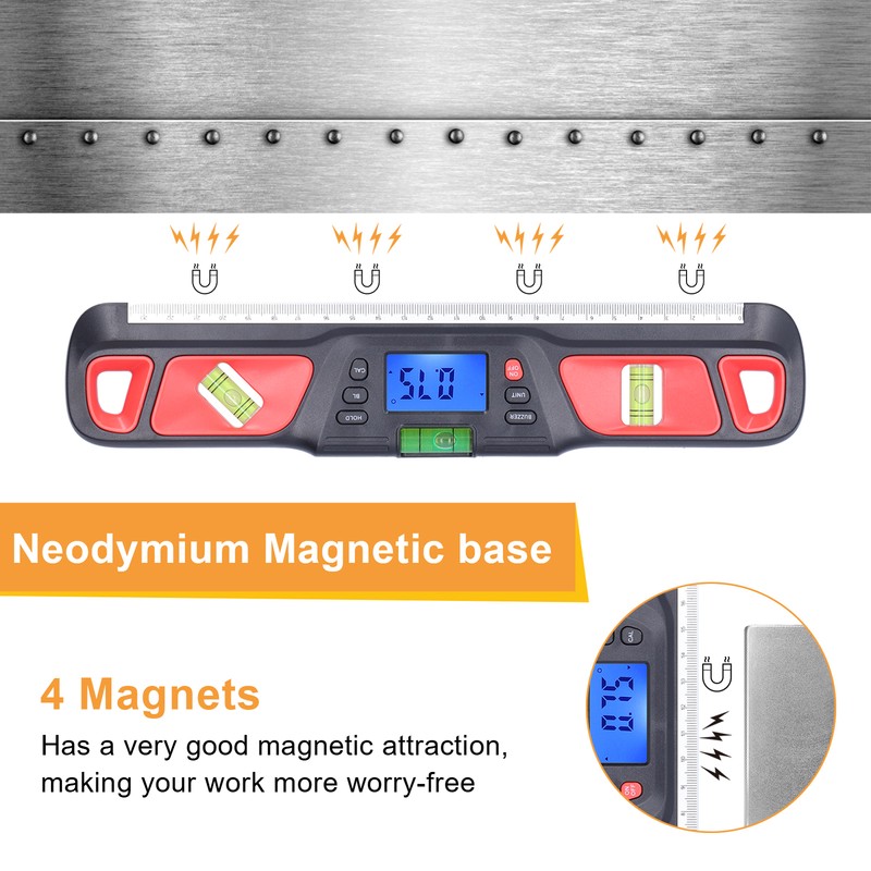 High Accuracy Magnetic Spirit Level Levelling Instrument Mini Digital Protractor