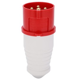 Fafeicy 16A 4Pin Generator Plug, 16amp plug 380‑415V 3P+E Industrial Plug 3 Phase IP44 Waterproof Explosion Proof Strong Conductivity Plug, for agriculture, chemical industry, Sockets, Converters