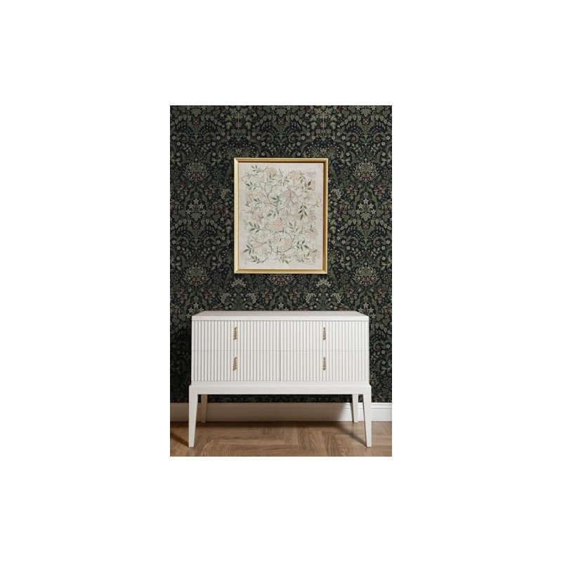 NextWall Filigree Floral Peel and Stick Wallpaper