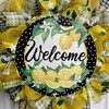 Welcome Lemons Deco Mesh Handmade Spring or Summer Wreath