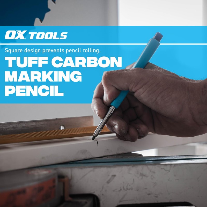 OX TOOLS Pro Tuff Carbon Marking Pencil | Pencil Holder