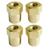 Ampper 3/8"-16 Thread Female Brass Battery Terminal Post Adapter Battery