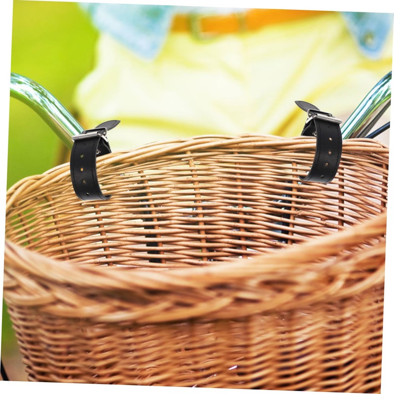 Kisangel 1pair Adjustable Bike Basket Strap for Boys and Girls